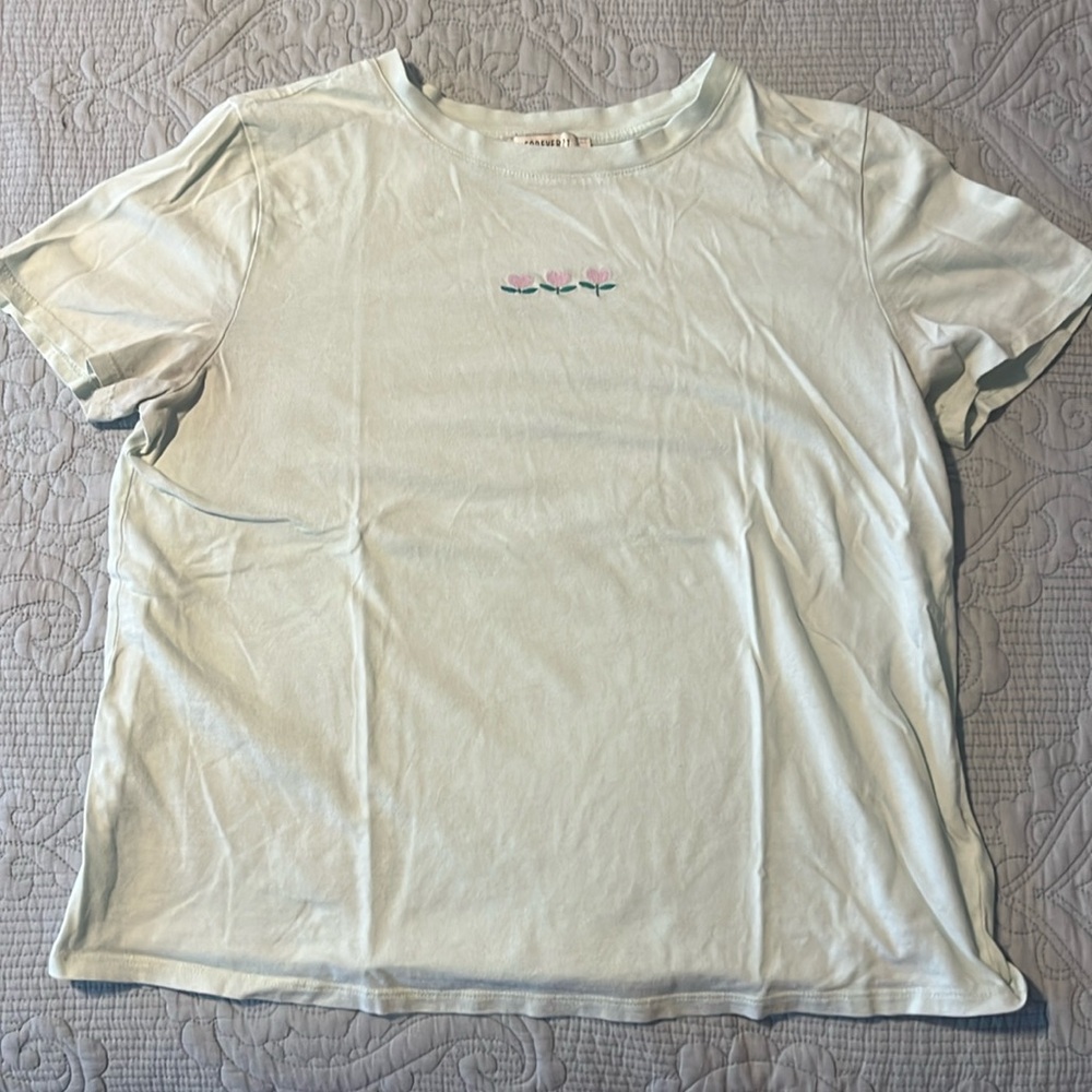 Light teal shirt